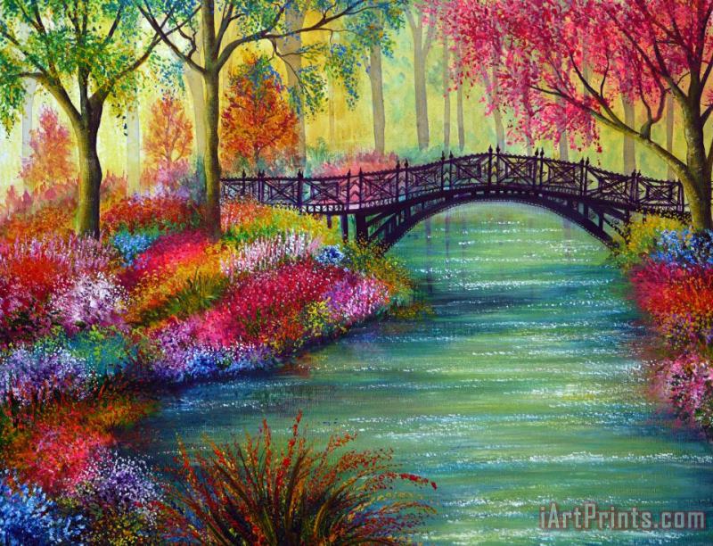 Elysian Bridge painting - Collection 9 Elysian Bridge Art Print