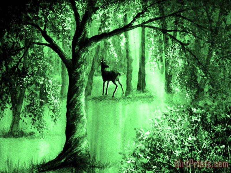 Collection 9 Emerald Forest Art Print
