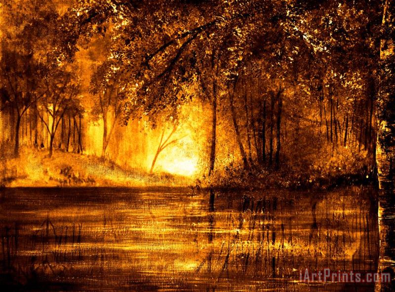 Evening Reflections painting - Collection 9 Evening Reflections Art Print