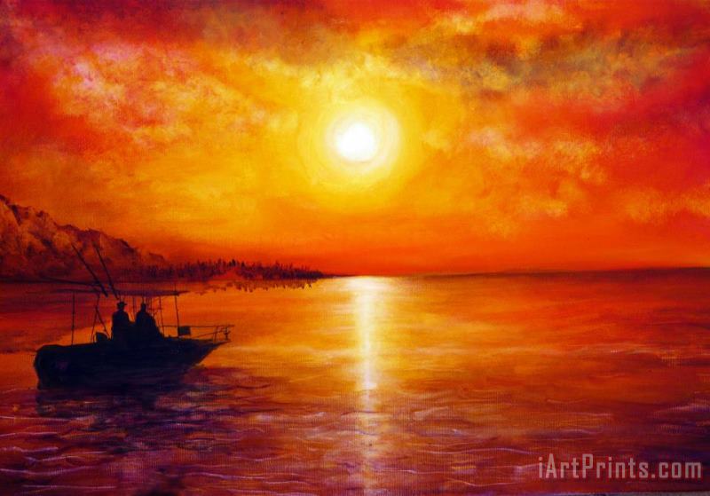 Collection 9 Fishing Trip Art Painting