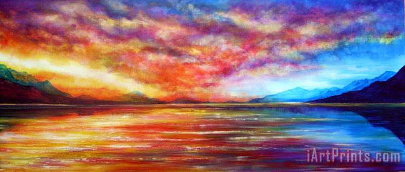 Just Beyond the Sunset painting - Collection 9 Just Beyond the Sunset Art Print