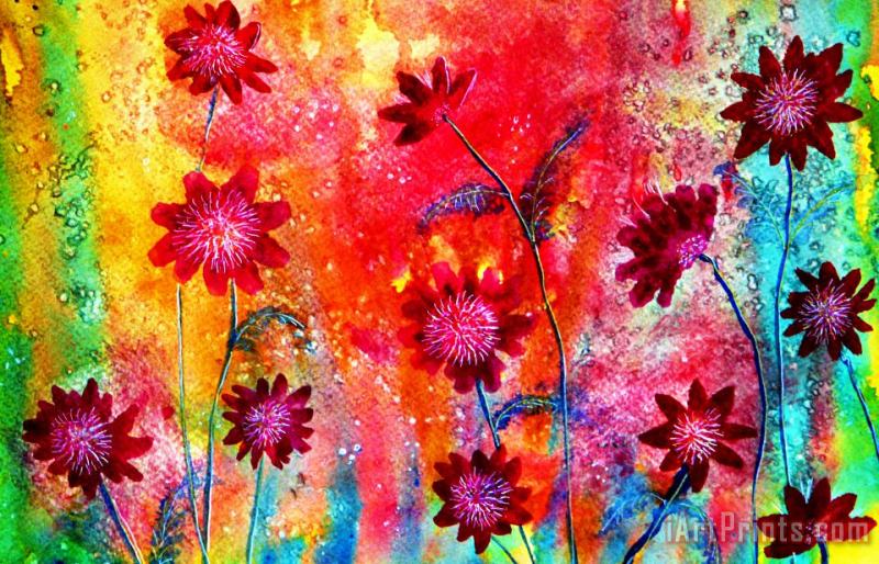 Spring Flowers painting - Collection 9 Spring Flowers Art Print