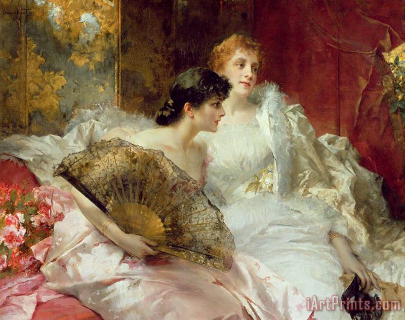 After the Ball painting - Conrad Kiesel After the Ball Art Print