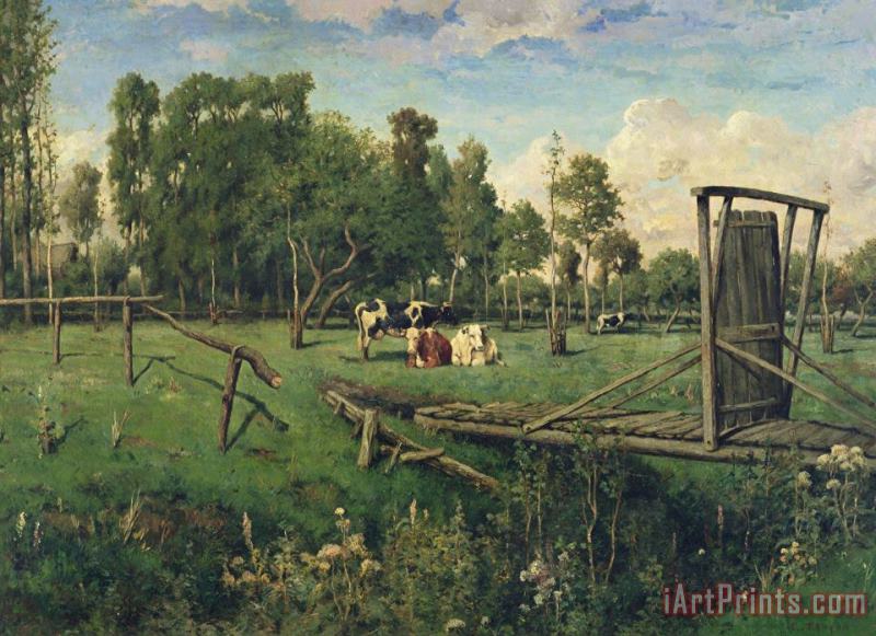 A Pasture in Normandy painting - Constant-Emile Troyon A Pasture in Normandy Art Print
