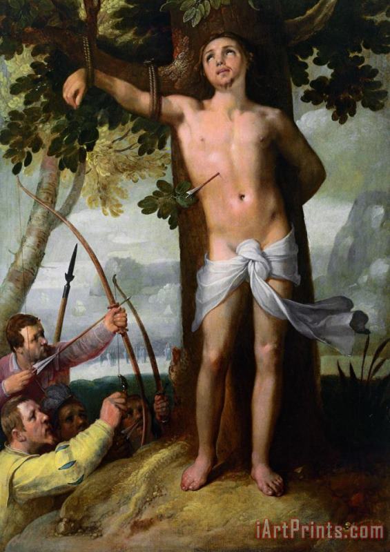 The Miracle of Saint Sebastian painting - Cornelis Cornelisz The Miracle of Saint Sebastian Art Print