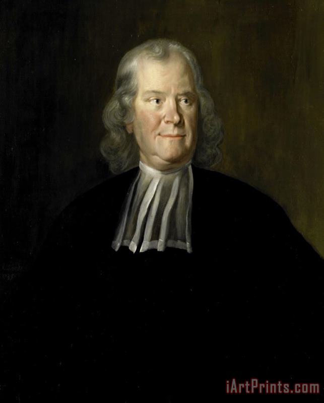 Cornelis Troost Portrait of The Physician Herman Boerhaave, Professor at The University of Leiden Art Print
