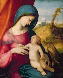 Correggio Madonna And Child
