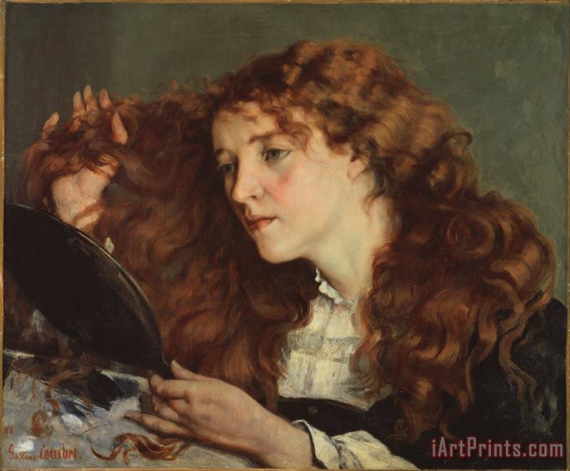 Courbet, Gustave Jo, The Beautiful Irish Girl Art Painting