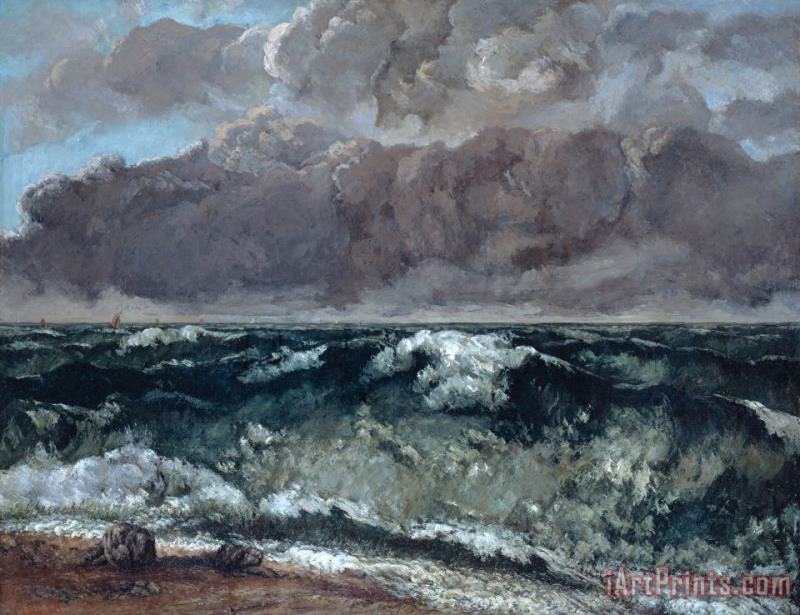 Courbet, Gustave La Vague Art Painting