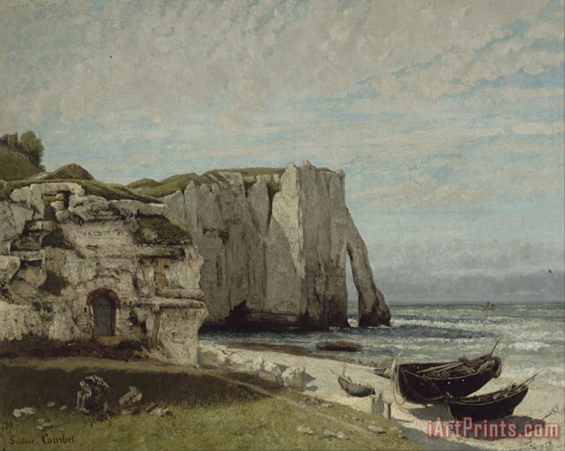 The Etretat Cliffs After The Storm painting - Courbet, Gustave The Etretat Cliffs After The Storm Art Print