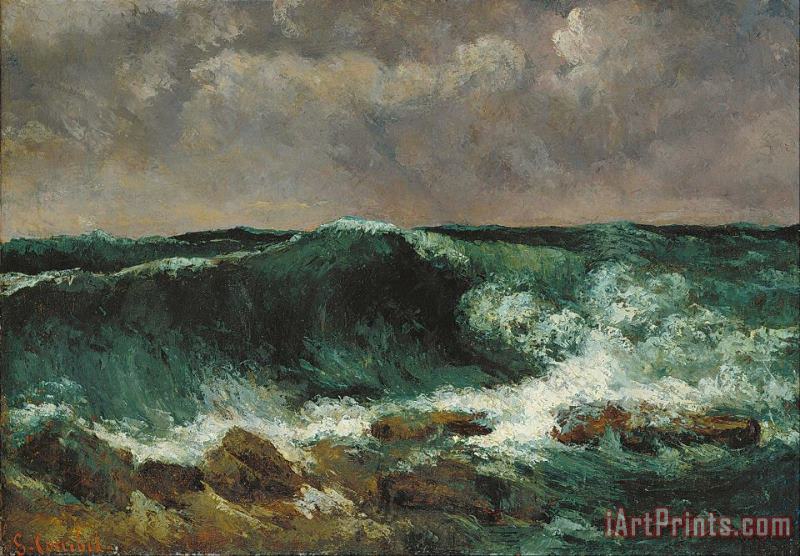 Courbet, Gustave The Wave 2 Art Painting