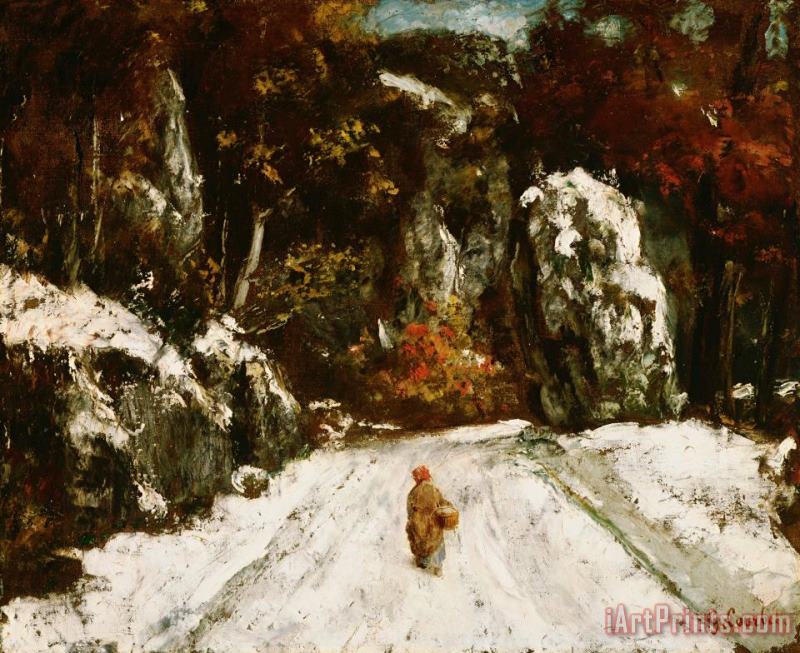 Courbet, Gustave Winter in The Jura Art Print