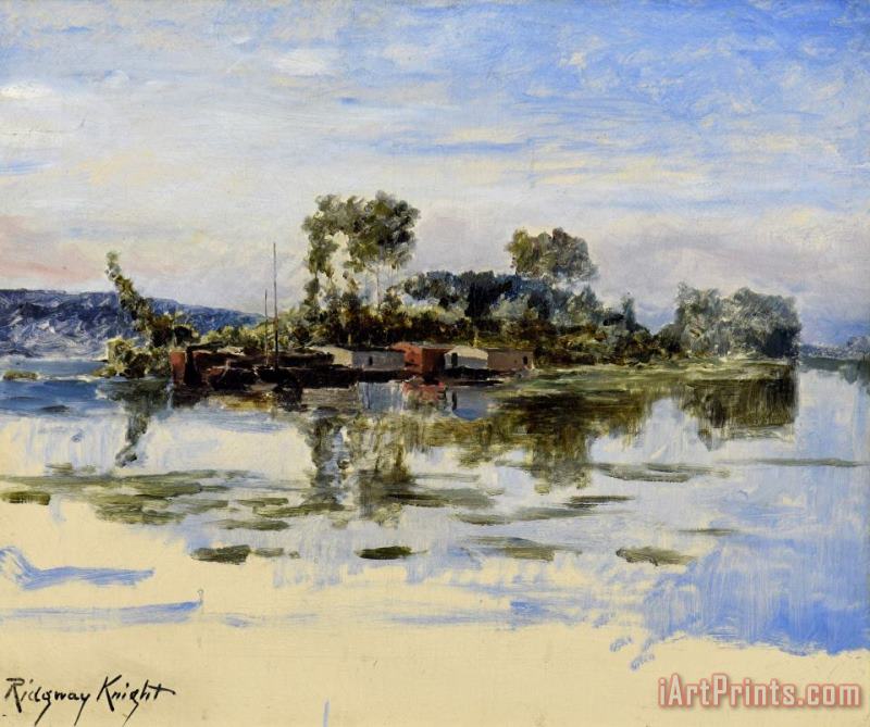 Daniel Ridgway Knight The Island, 19th Century Art Painting