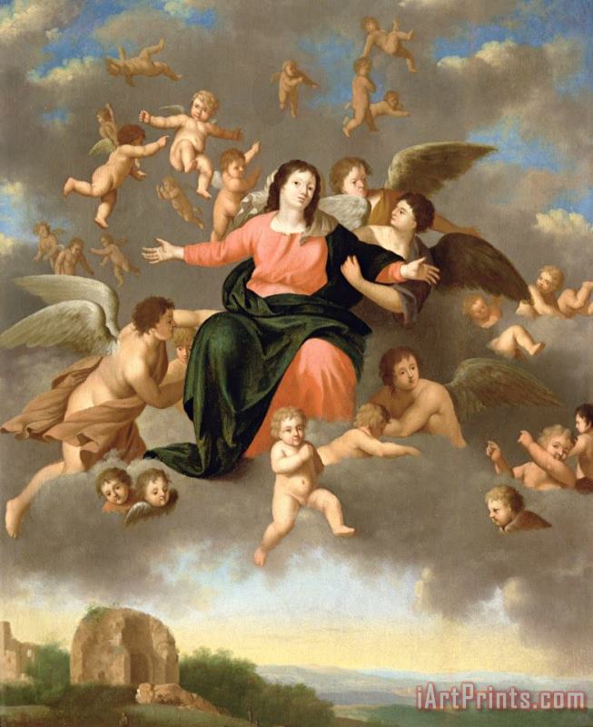 The Ascension Of The Virgin painting - Daniel Vertangen The Ascension Of The Virgin Art Print