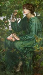Dante Charles Gabriel Rossetti Day Dream painting