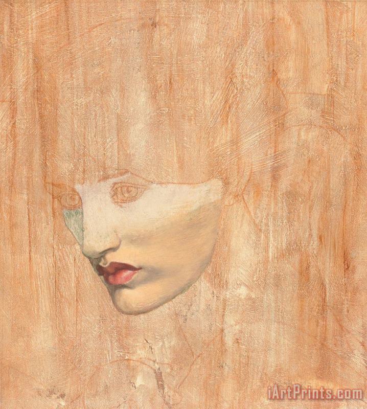 Dante Charles Gabriel Rossetti Head Of Proserpine Art Painting