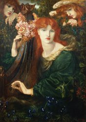 Dante Charles Gabriel Rossetti La Ghirlandata painting
