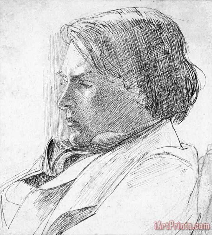 Dante Gabriel Rossetti Portrait of a Young Man Art Painting