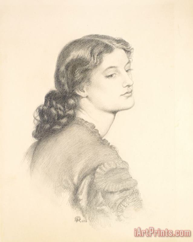 Portrait of Ada Vernon painting - Dante Gabriel Rossetti Portrait of Ada Vernon Art Print
