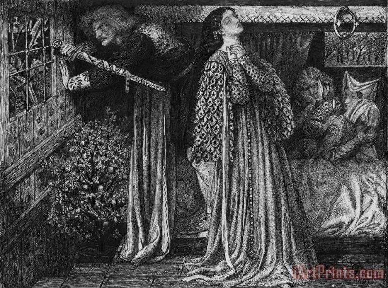 Dante Gabriel Rossetti Sir Launcelot in The Queen's Chamber Art Print