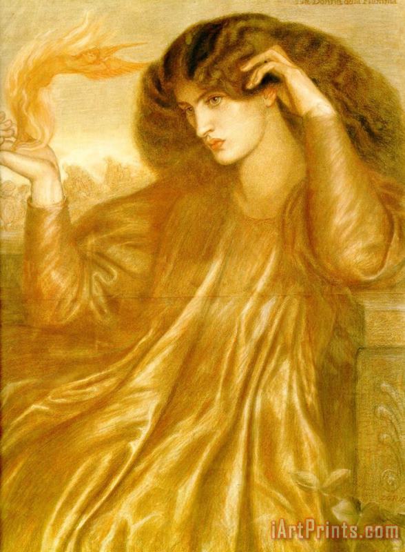 Dante Gabriel Rossetti The Lady of The Flame Art Print