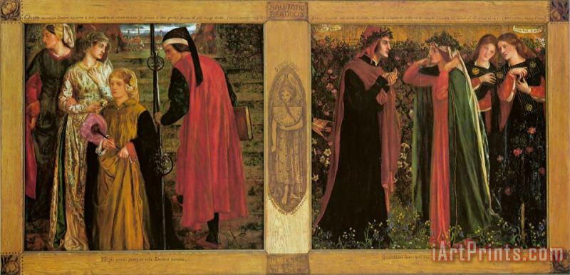 Dante Gabriel Rossetti The Salutation of Beatrice Art Print