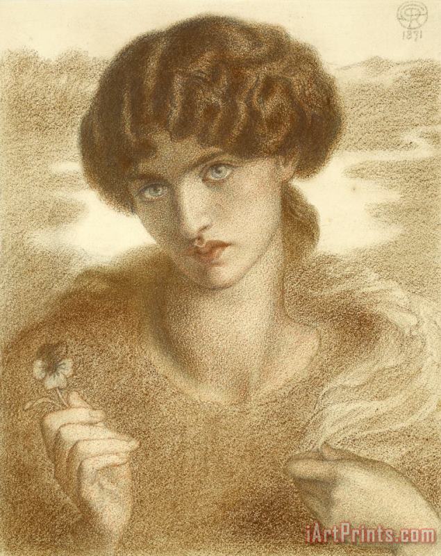 Water Willow painting - Dante Gabriel Rossetti Water Willow Art Print