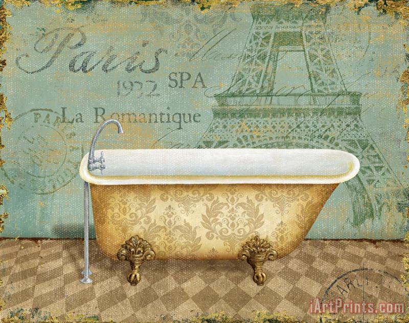 Daphne Brissonnet Voyage Romantique Bath I Art Print
