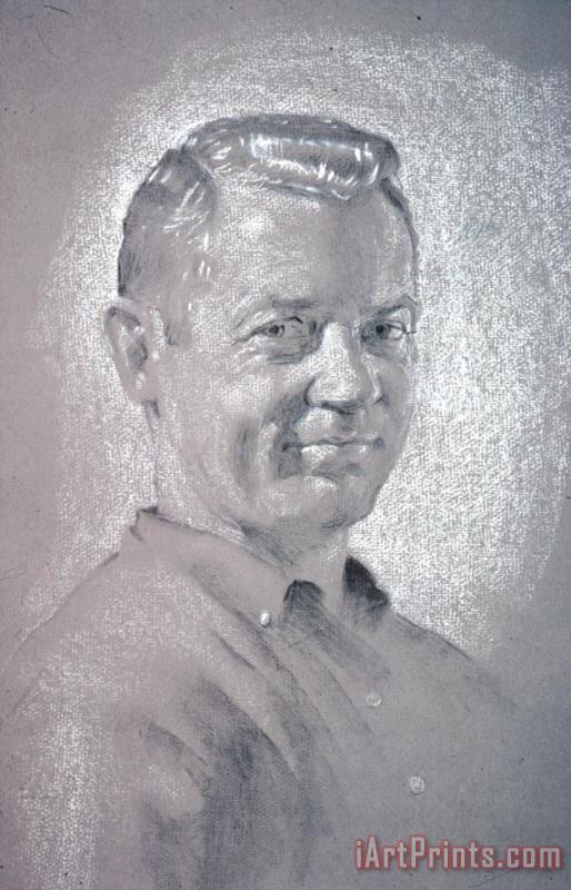 Portrait of Gene Larue painting - David Hardy Portrait of Gene Larue Art Print