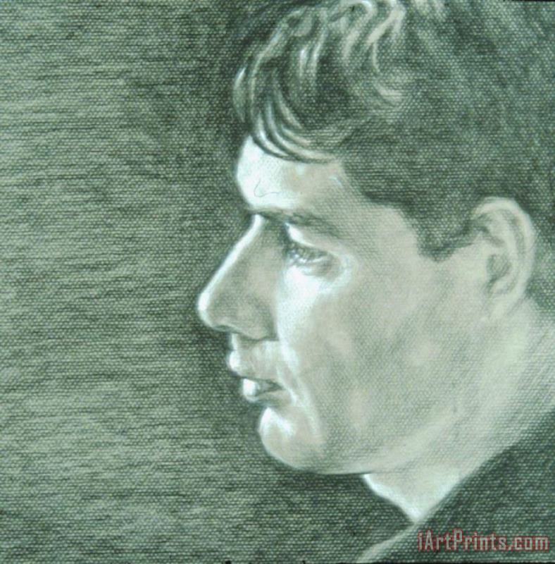 Preliminary Portrait Drawing painting - David Hardy Preliminary Portrait Drawing Art Print