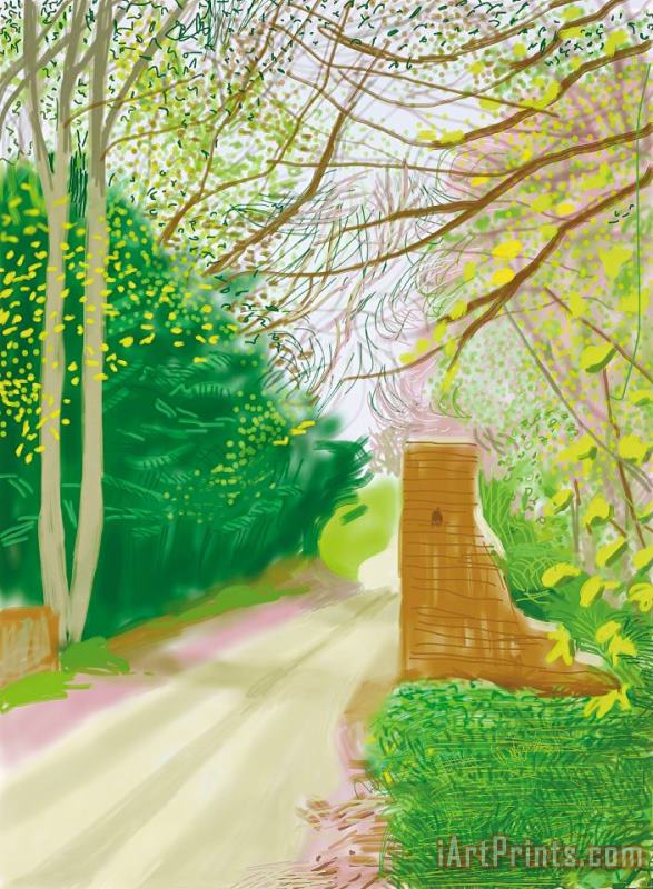 David Hockney 17th April, From The Arrival of Spring in Woldgate, East Yorkshire in 2011 (twenty Eleven), 2011 Art Print