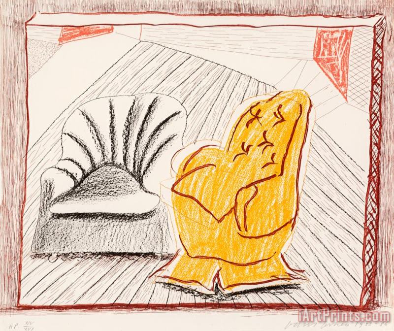 David Hockney A Picture of Two Chairs, From Moving Focus Art Painting