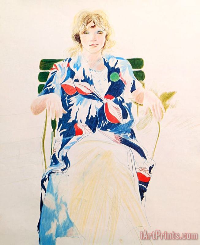 David Hockney Celia, Carennac, 1971 Art Painting