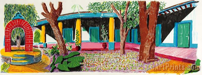 David Hockney Hotel Acatlan Second Day From The Moving Focus Series, 1984 1985 Art Painting