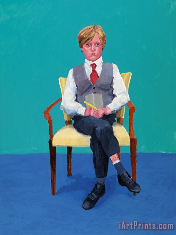 Rufus Hale, 2015 painting - David Hockney Rufus Hale, 2015 Art Print