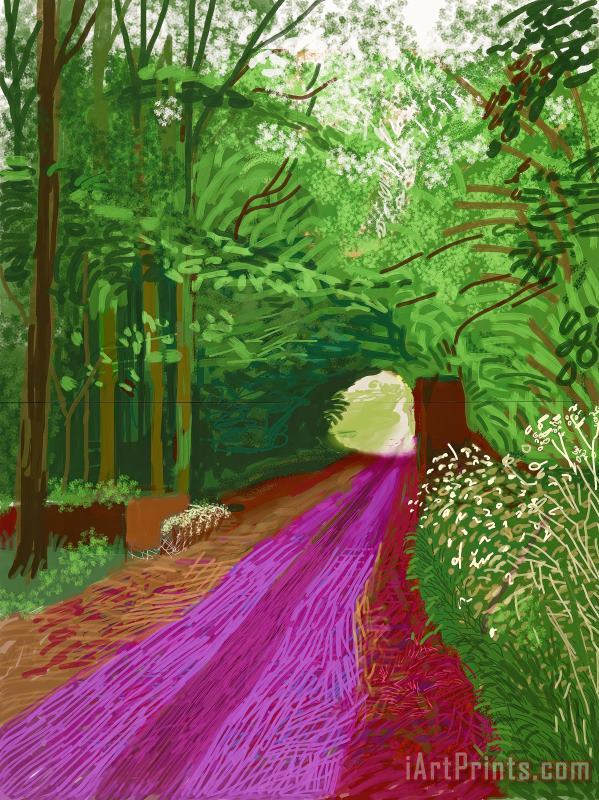 David Hockney The Arrival of Spring in Woldgate, East Yorkshire in 2011 (twenty Eleven)'31 May, No. 1 (900), 2011 Art Painting