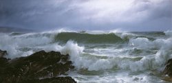 David James Rough Sea painting