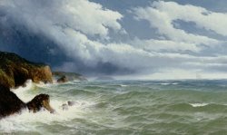 David James Shipping in Open Seas painting
