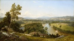 David Johnson Study, Franconia Mountains From West Campton, New Hampshire painting David Johnson Study, Franconia Mountains From West Campton, New Hampshire painting