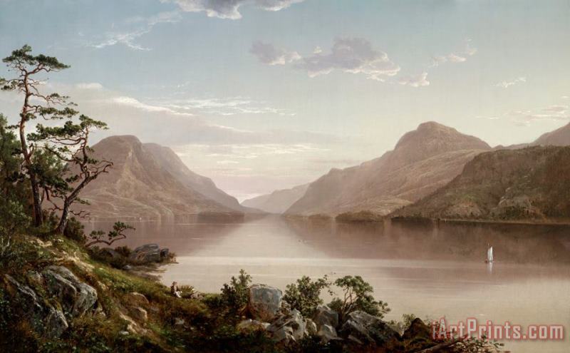 David Johnson Up The Hudson to West Point Art Painting