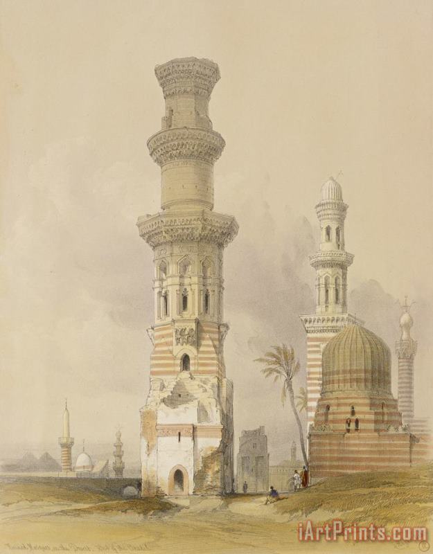 Ruined Mosques In The Desert painting - David Roberts Ruined Mosques In The Desert Art Print
