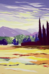Derek Crow Vicopelago - Lucca painting