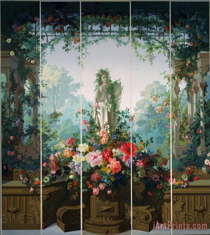 Designed by Edouard Muller Garden of Armida Wallpaper Art Print