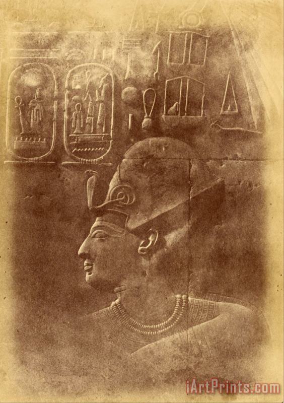 Despoineta (close Up of The Sculpture a Pharaoh's Head) Art Painting