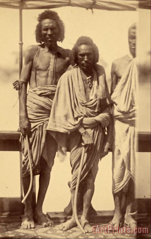 Despoineta (portrait of Three Native Men Standing on a Boat) Art Painting