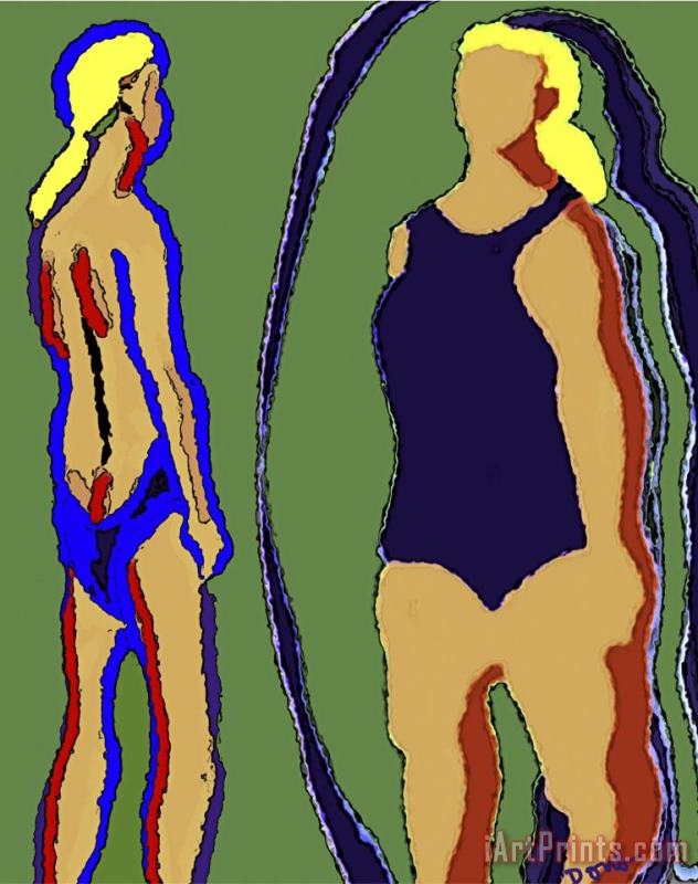 Anorexia Nervosa I painting - Diana Ong Anorexia Nervosa I Art Print