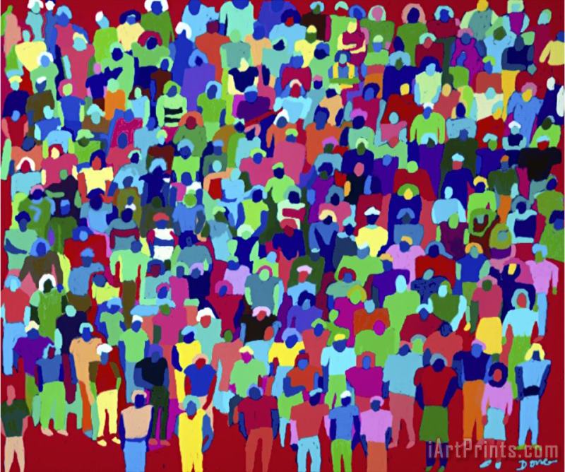 Diana Ong Another Crowd Art Painting