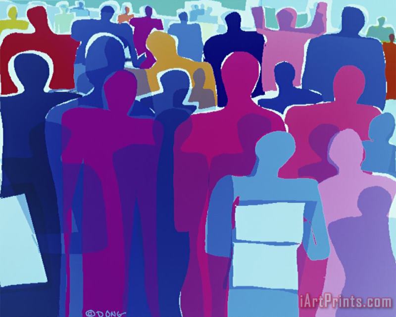 Diana Ong Crowd No 9 Art Painting