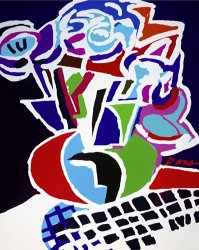 Diana Ong Flower Vase with Flowers