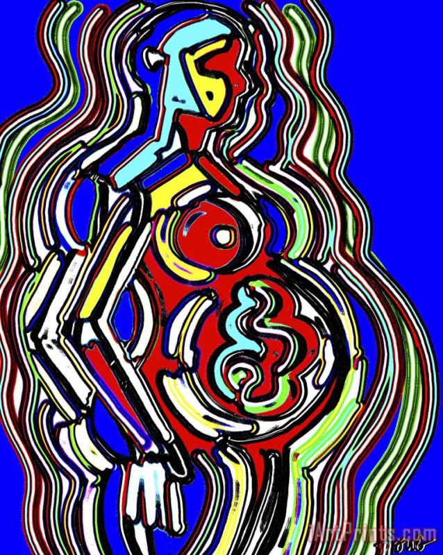 Mother to Be No 2 painting - Diana Ong Mother to Be No 2 Art Print